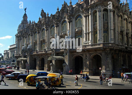 Die wunderschön dekoriert Fassaden des Gran Teatro De La Habana, Havana, Kuba Stockfoto