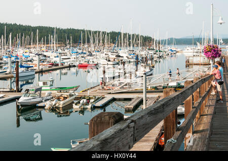 Friday Harbor in den San Juan Islands, Washington, USA. Stockfoto