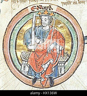 Eduard I., auch bekannt als Edward Longshanks, war ein bedeutender englischer Monarch, der von 1272 bis 1307 regierte. Seine Herrschaft war geprägt von militärischen Feldzügen in Wales und Schottland und seinen Bemühungen, die königliche Autorität zu stärken. Stockfoto