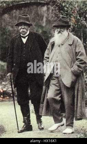 Georges Clemenceau et Claude Monet Stockfoto