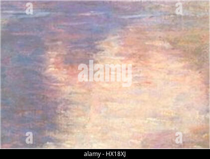 Detail von Claude Monet Matin Sur la Seine, le Beau Temps (1897) Stockfoto