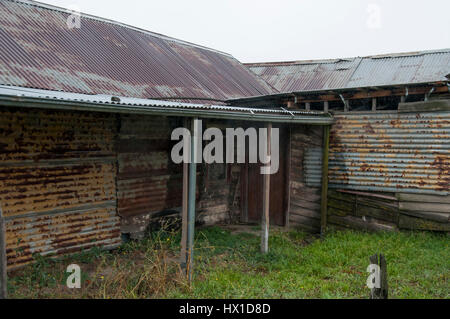 Australian Road Trip: Boyhood Home der Goldrausch-Ära Outlaw Ned Kelly im Beveridge auf dem Hume Highway außerhalb Melbourne Stockfoto