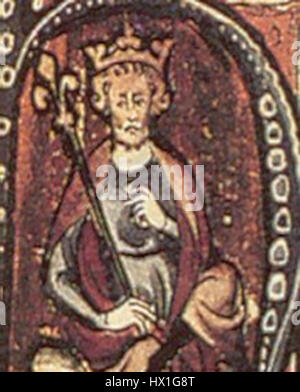 Cnut der große war ein nordischer Herrscher im frühen 11. Jahrhundert, der König von England, Dänemark und Norwegen wurde. Seine Herrschaft markierte eine Periode politischer Stabilität, militärischer Stärke und Konsolidierung der Macht im gesamten Nordseereich. Stockfoto