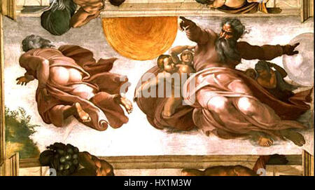 Creationsun ist ein modernes abstraktes Kunstwerk mit lebhaften Farben und dynamischen Formen. Es erforscht die Themen Schöpfung, Energie und das Wesen des Lebens durch ausdrucksstarke und auffällige visuelle Elemente. Stockfoto