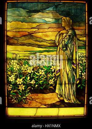 Bereich der Lilien Tiffany Studios, c. 1910 Stockfoto