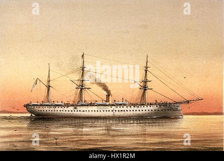 HMS Krokodil (1867) Stockfoto