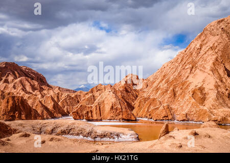 Valle De La Muerte Landschaft in San Pedro de Atacama, Chile Stockfoto