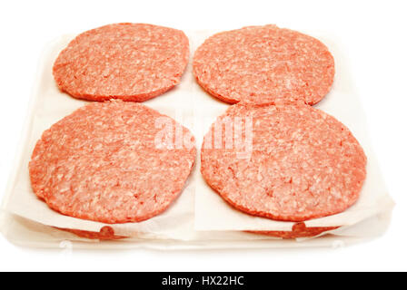 Frisches Rindfleisch Burger Ready to Cook Stockfoto