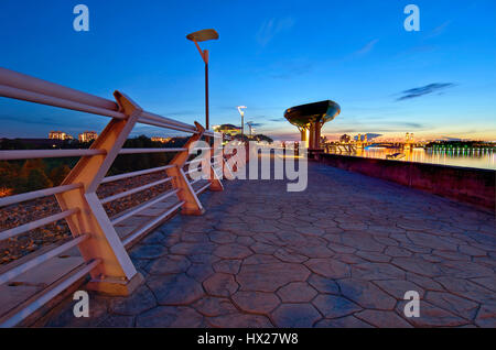 Sonnenuntergang in Putrajaya, Malaysia Stockfoto