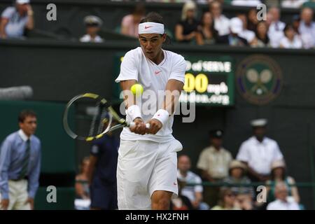 RAFAEL NADAL Spanien Spanien WIMBLEDON LONDON ENGLAND 24. Juni 2010 Stockfoto