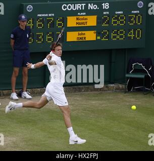 NICOLAS MAHUT Frankreich Frankreich WIMBLEDON LONDON ENGLAND 24. Juni 2010 Stockfoto