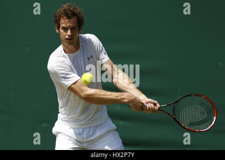 ANDY MURRAY Großbritannien der ALL ENGLAND TENNIS CLUB WIMBLEDON LONDON ENGLAND 4. Juli 2015 Stockfoto