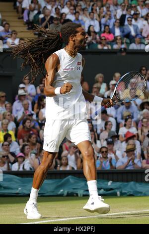 DUSTIN BROWN Tennisspieler der ALL ENGLAND TENNIS CLUB WIMBLEDON LONDON ENGLAND 2. Juli 2015 Stockfoto