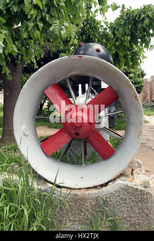 Torpedo-Rakete-Propeller. Stockfoto