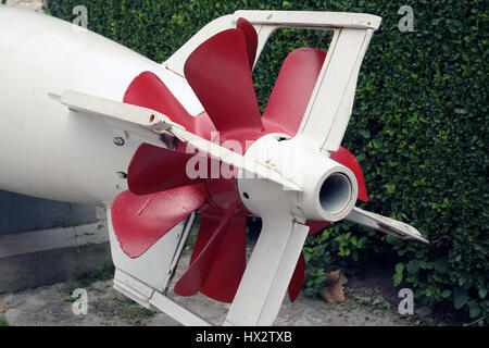 Torpedo-Rakete-Propeller. Stockfoto