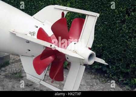 Torpedo-Rakete-Propeller. Stockfoto