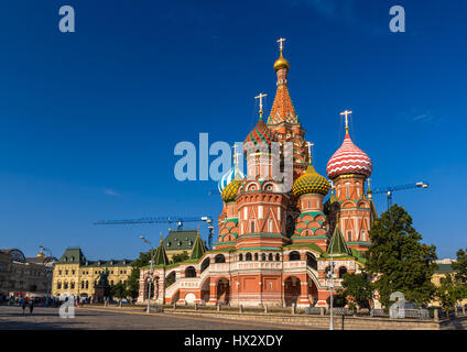 Basilius Kathedrale auf dem Roten Platz - Moskau Stockfoto