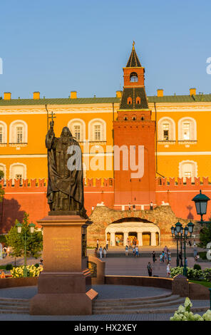 Denkmal für Patriarch Hermogenes in Moskau Stockfoto