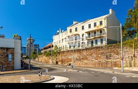 Blick auf Millers Point Bezirk in Sydney, Australien Stockfoto