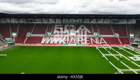 Besuch WWK Arena - das offizielle Stadion des FC Augsburg Stockfoto