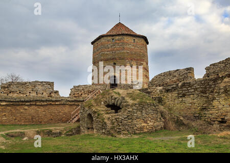 Leanderturm in Festung Akkerman in Belgorod, Odessa, Ukraine Stockfoto