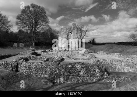 Ludgershall Schloß 12. Jahrhundert Ruinen Ludgershall Wiltshire Stockfoto