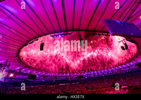 Rio De Janeiro, Brasilien. 5. August 2016 Spiele Olympische Eröffnungsfeier. © Paul J. Sutton/PCN-Fotografie. Stockfoto