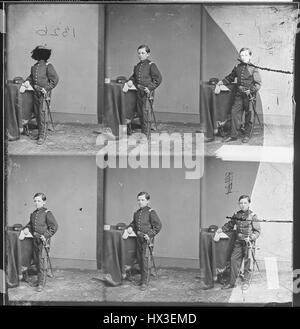 Voller Länge ständigen Porträt von Tad Lincoln, jüngstes Kind von Abraham Lincoln und Mary Todd Lincoln, als Kind, 1863. Bild mit freundlicher Genehmigung National Archives. Stockfoto