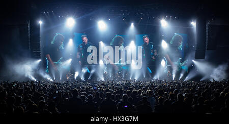 Hong Kong, China. 20. Januar 2017. Metallica führt zur AsiaWorld-Expo in Hongkong. Stockfoto