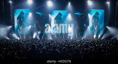 Hong Kong, China. 20. Januar 2017. Metallica führt zur AsiaWorld-Expo in Hongkong. Stockfoto