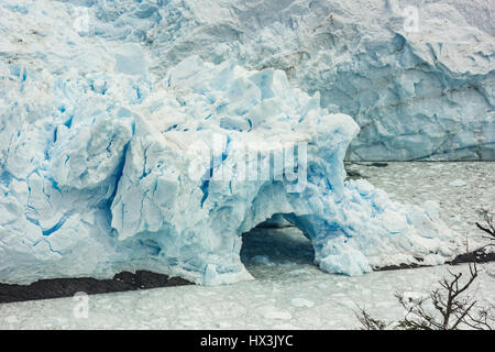 riesige Wand aus Perito-Moreno-Gletscher in Patagonien Argentinien Stockfoto