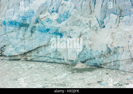 riesige Wand aus Perito-Moreno-Gletscher in Patagonien Argentinien Stockfoto