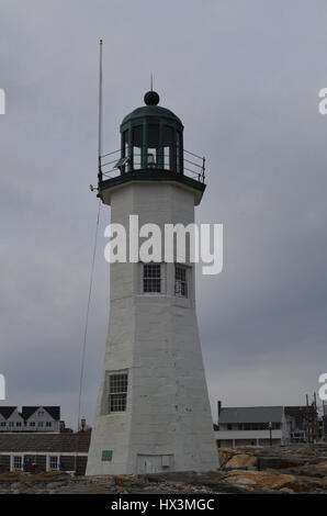 Am alten Scituate Leuchtturm in Scituate, Massachusetts. Stockfoto