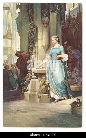 Gretchen in der Kirche August von Kreling Stockfoto