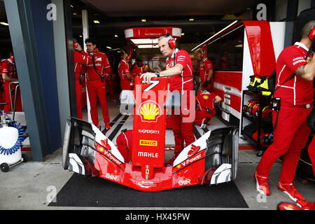 Melbourne, Australien. 24. März 2017. Motorsport: FIA Formel 1 World Championship 2017, Grand Prix von Australien, Ferrari Credit: Dpa/Alamy Live-Nachrichten Stockfoto