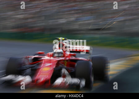 Melbourne, Australien. 25. März 2017. Motorsport: FIA Formel 1 Weltmeisterschaft 2017, Grand Prix von Australien, #7 Kimi Räikkönen (FIN, Scuderia Ferrari) | Nutzung weltweit Credit: Dpa/Alamy Live-Nachrichten Stockfoto