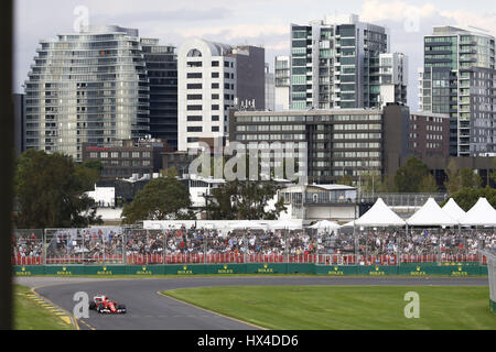 Melbourne, Australien. 25. März 2017. Motorsport: FIA Formel 1 Weltmeisterschaft 2017, Grand Prix von Australien, #7 Kimi Räikkönen (FIN, Scuderia Ferrari) | Nutzung weltweit Credit: Dpa/Alamy Live-Nachrichten Stockfoto