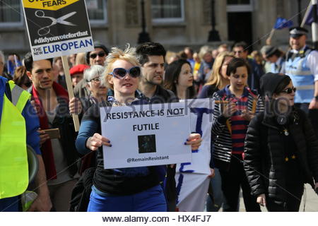 Anti-Brexit Rallye Stockfoto