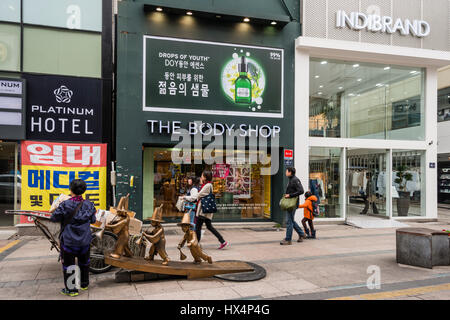 Gwangbokro Fashion Street, Busan Gwangyeoksi, Südkorea Stockfoto