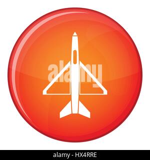 Militärflugzeuge-Symbol, flachen Stil Stock Vektor