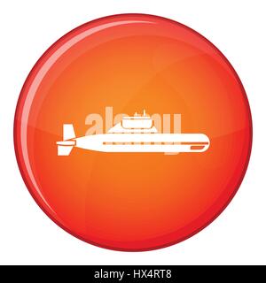 U-Boot-Symbol, flachen Stil Stock Vektor