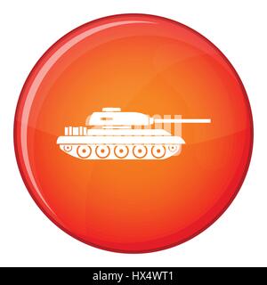 Tank-Symbol, flachen Stil Stock Vektor