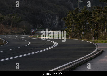 Črni Kal Viadukt ist die längste und höchste Viadukt in Slowenien Stockfoto