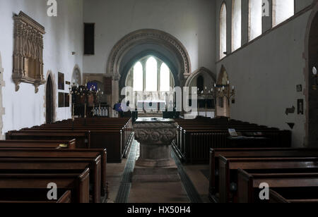 St.-Laurentius Kirche, Burg, Norfolk, England, UK Stockfoto