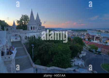 Schöne Fischerbastei in Budapest Ungarn Stockfoto