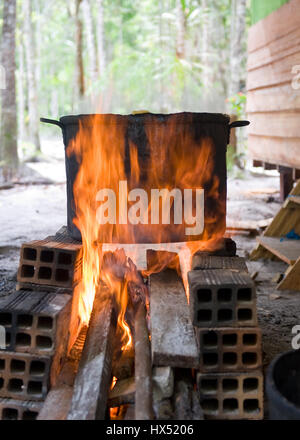 Ayahuasca Heilungszentrum in Peru Stockfoto