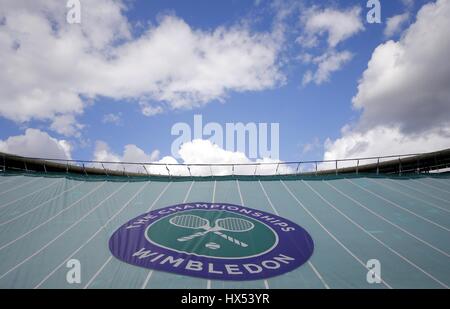 GERICHT 1 DECKT DER WIMBLEDON CHAMPIONSHIPS 2016 DER WIMBLEDON CHAMPIONSHIPS 20 DIE ALL ENGLAND TENNIS CLUB WIMBLEDON LONDON E Stockfoto