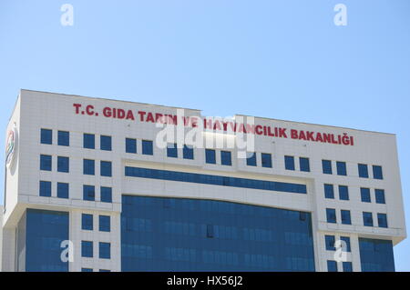 Ankara, Türkei. 24. März 2017. Republik Türkei Ministerium für Ernährung, Landwirtschaft und Viehzucht in Ankara. Bildnachweis: Altan Gocher/Pacific Press/Alamy Live-Nachrichten Stockfoto