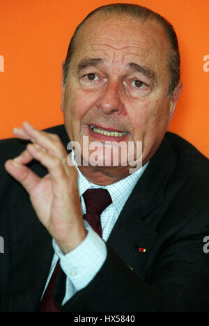 JACQUES CHIRAC Präsident von Frankreich 21. Juni 1999 Stockfoto