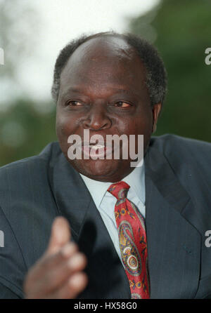 MWAI KIBAKI kenianische PRÄSIDENTSCHAFTSKANDIDAT 19. Dezember 1997 Stockfoto